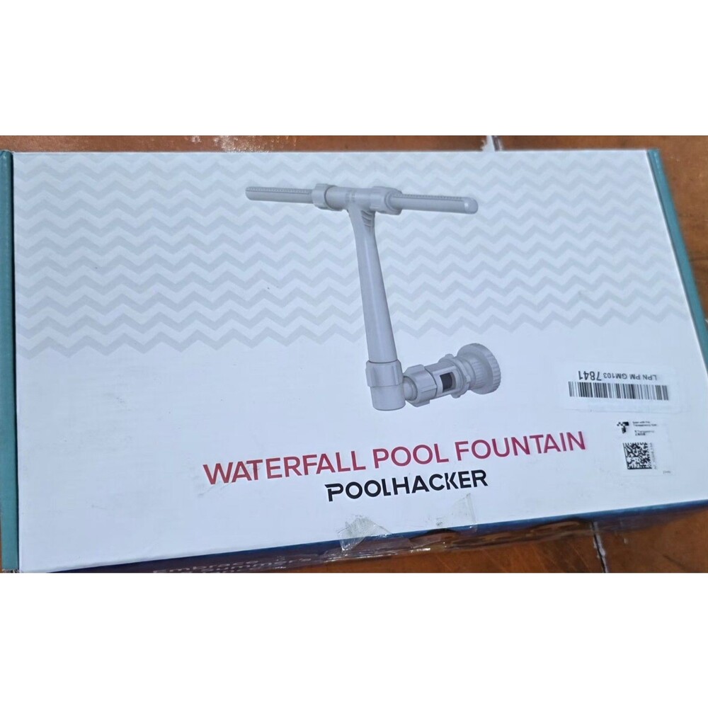 POOLHACKER Swimming Pool Fountain for Above Ground Pool Waterfall